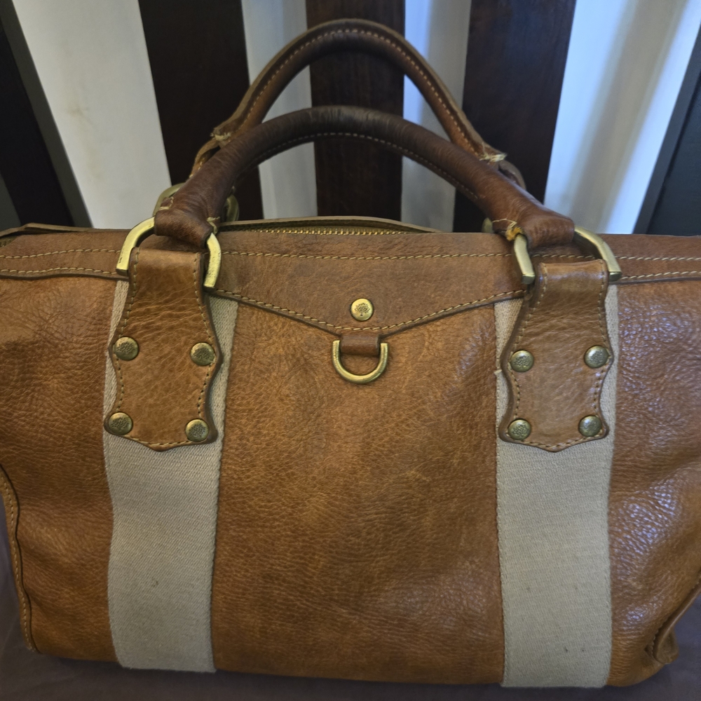 Women's Mulberry Cognac leather with tan color strap. - Picture 4 of 16